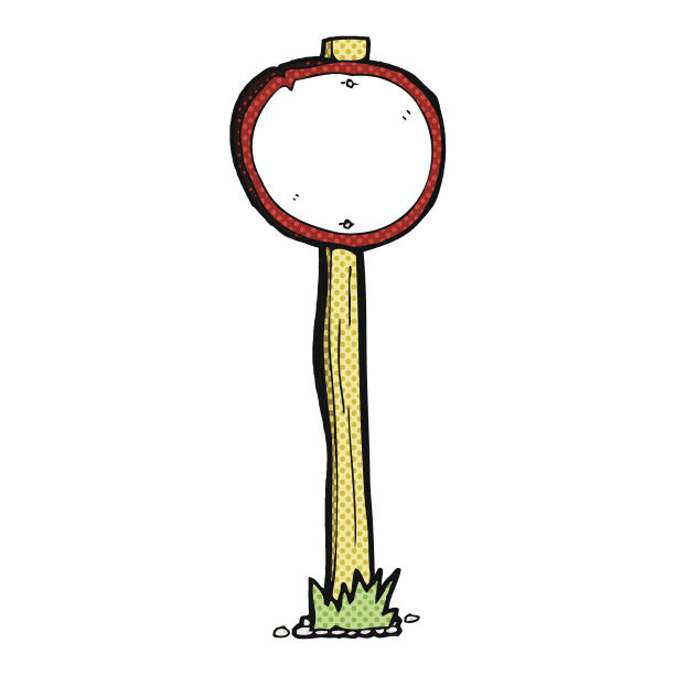 卡通路标图片下载