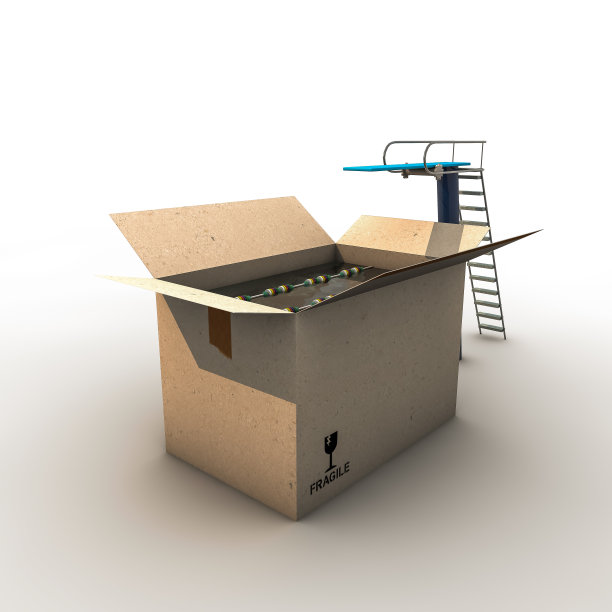 游泳的盒子图片下载