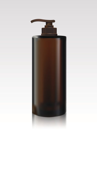 洗发瓶孤立在白色背景上。美容产品包装，矢量。图片下载