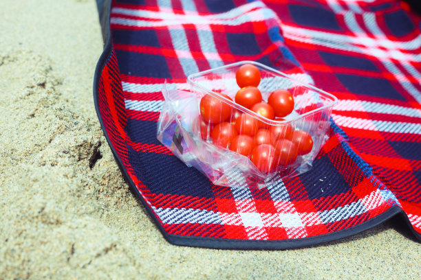 毯子上的番茄图片下载