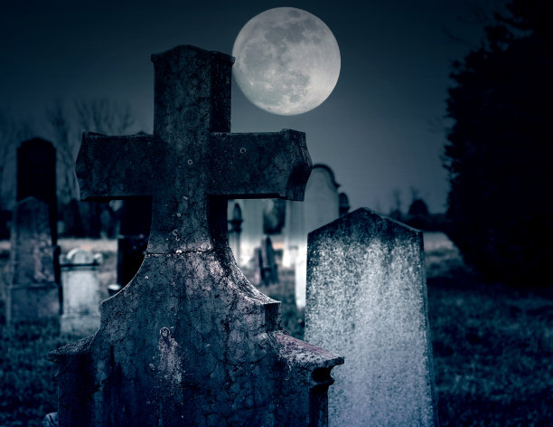 令人毛骨悚然的墓地图片下载