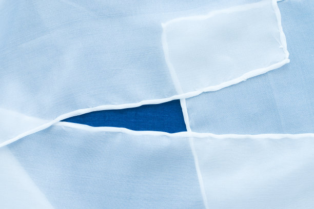 蓝底丝绸图片下载