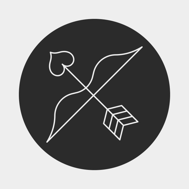 丘比特的箭头线图标图片下载