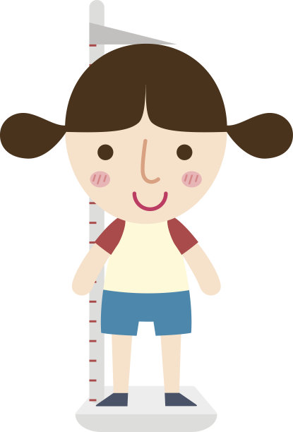 身高测量小女孩图片下载