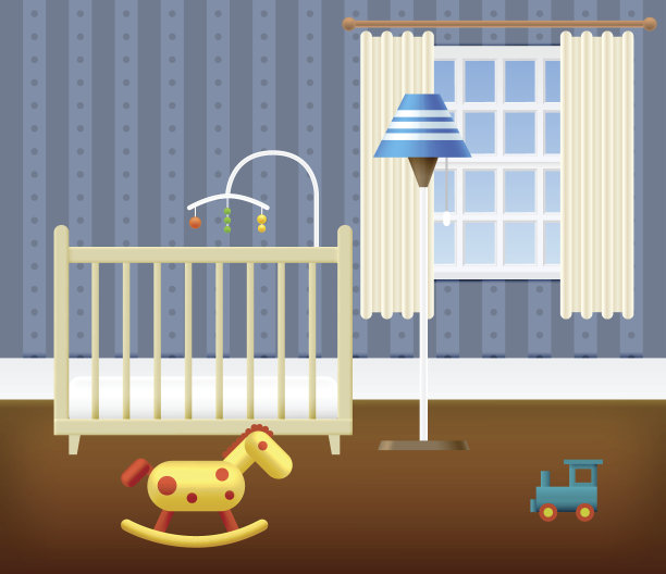 带家具的婴儿房图片下载