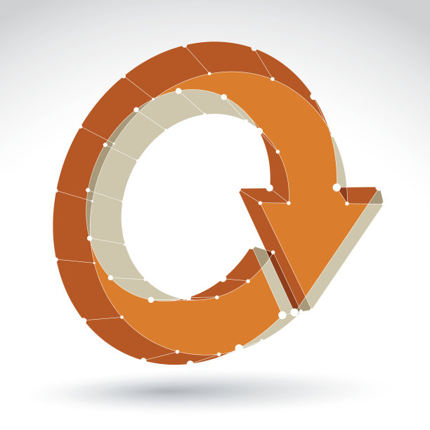 3d网格时尚的web更新标志隔离在白色的背景图片下载