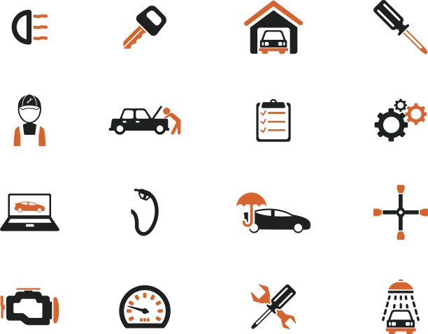 汽车服务简单的图标图片下载