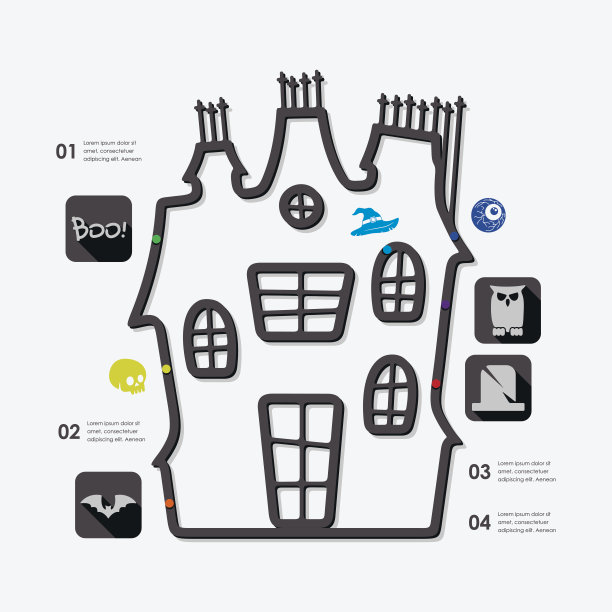 万圣节的信息图表图片下载