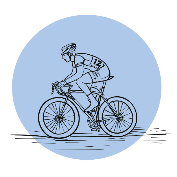 画一个骑自行车的人图片下载