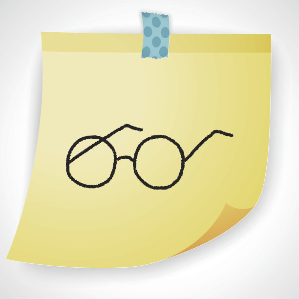 涂鸦的眼镜图片下载