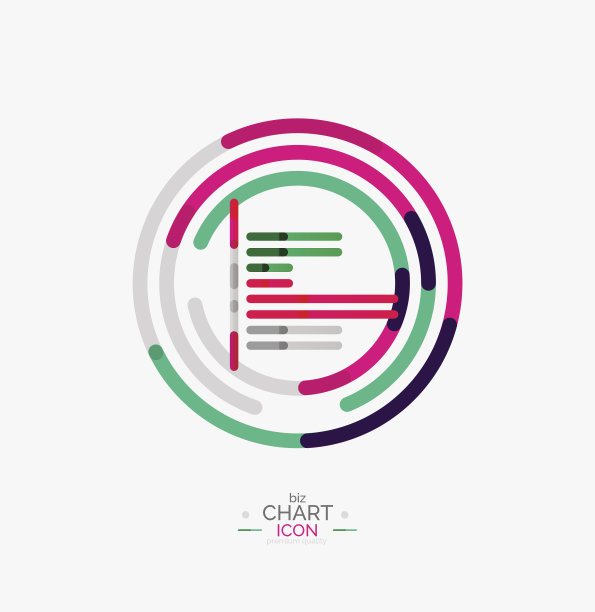 折线图，图表图标图片下载