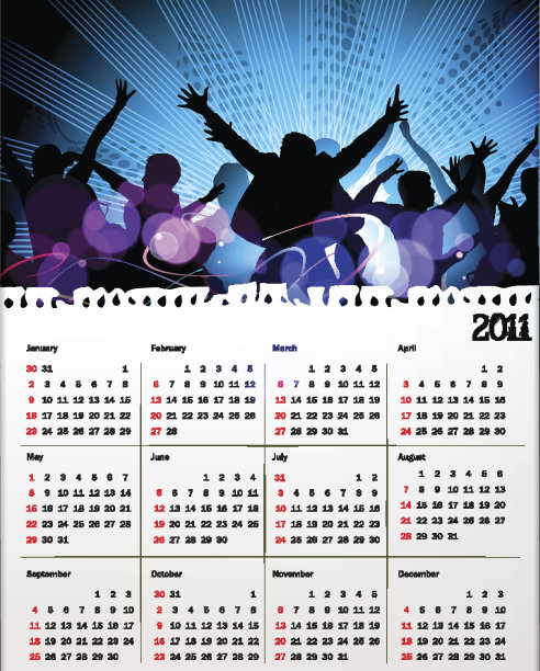 日历设计图片下载