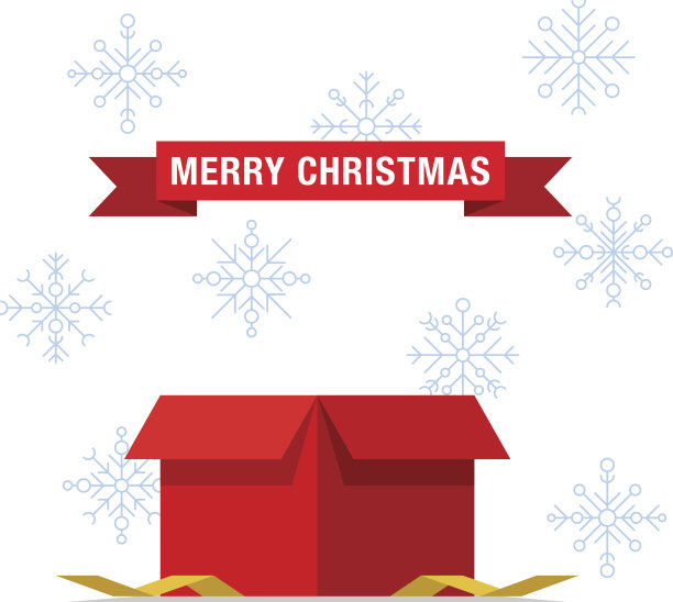 打开圣诞礼物盒图片下载