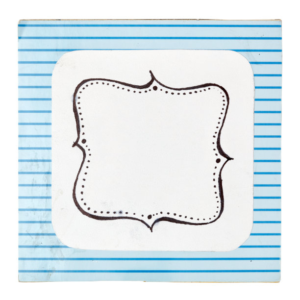 装饰边框与空白的文字隔离。图片下载