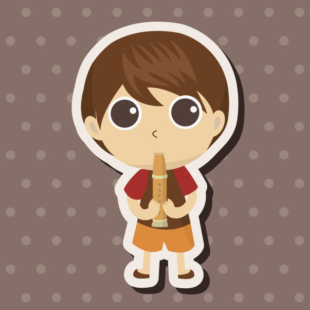 角色音乐家主题元素图片下载