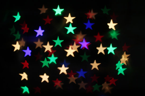 灯光背景有星星图片下载