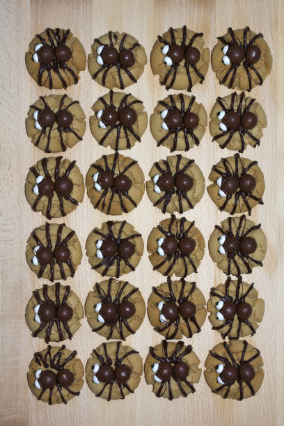 花生酱蜘蛛饼干图片下载