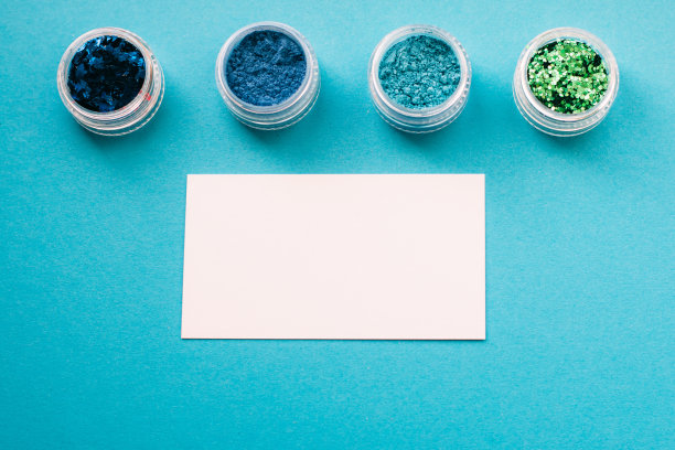 化妆师广告。影子和名片图片下载