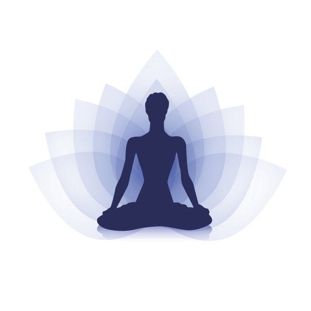 莲花瑜伽的女人图片下载