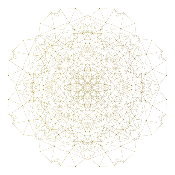 抽象多边形低多边形背景与连接的点和线图片下载