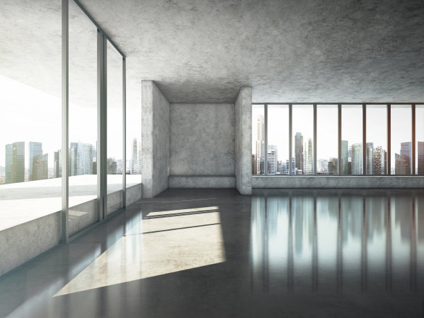 阳光明媚的办公室内部图片下载