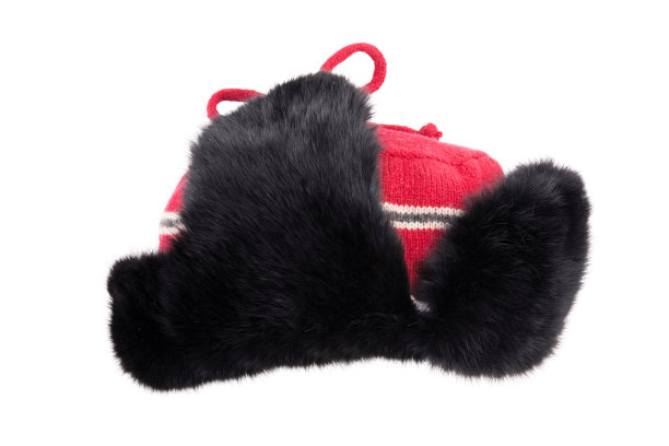 兔皮编织帽子图片下载