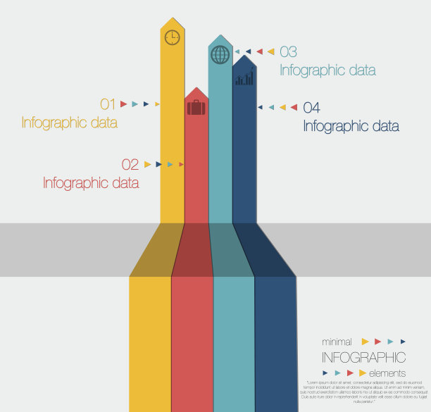 Mininal信息图表design-EPS10图片下载