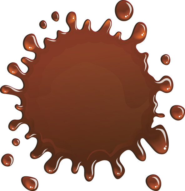 巧克力斑点，矢量插图图片下载
