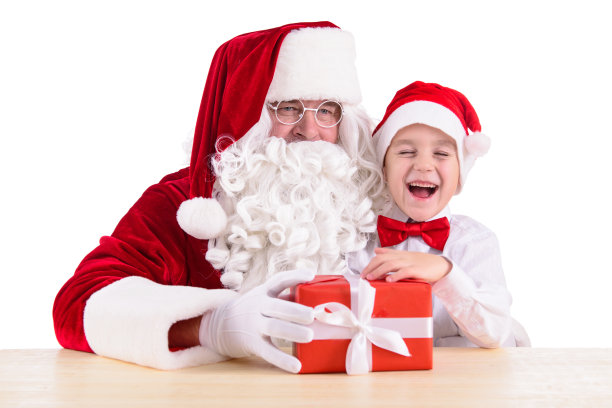 圣诞老人和孩子图片下载