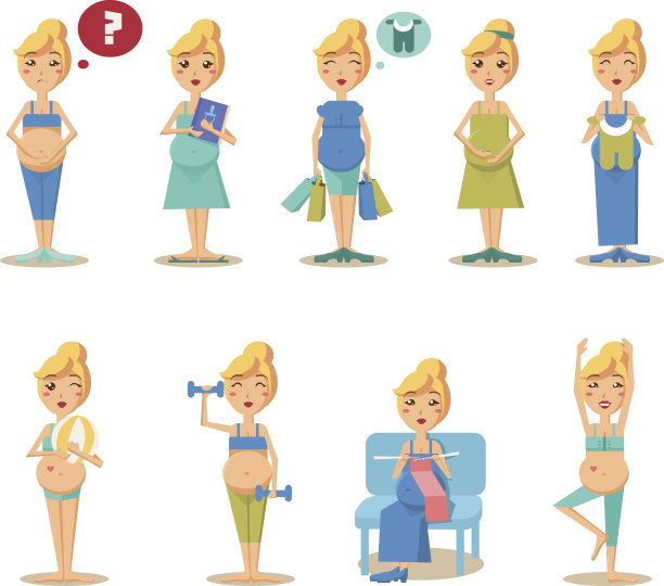 怀孕卡通搞笑漫画图片下载