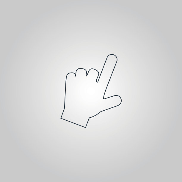 鼠标手光标矢量插图图片下载