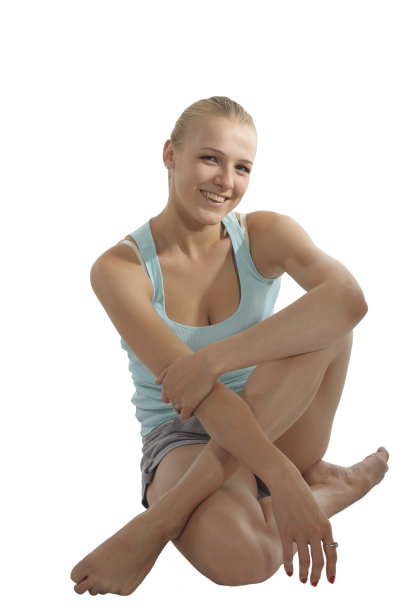 年轻的体操运动员图片下载