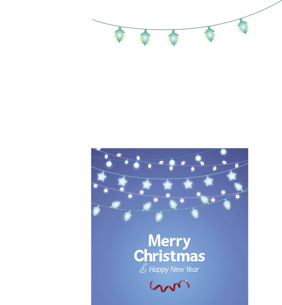 装饰圣诞彩灯背景图片下载