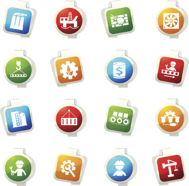 扁平行业图标集图片下载