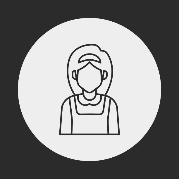 女保洁员行图标图片下载