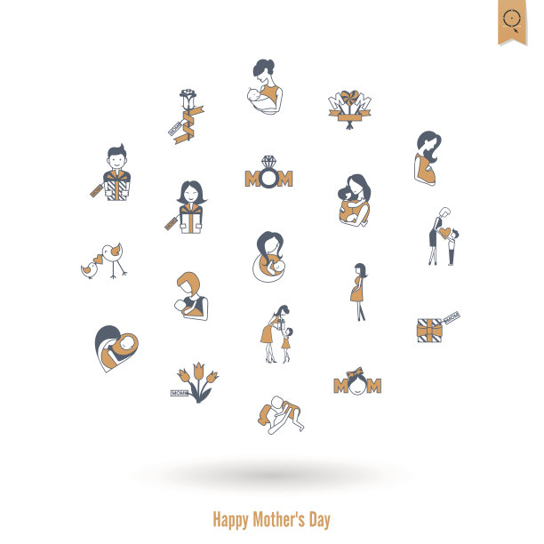 母亲节快乐图标图片下载