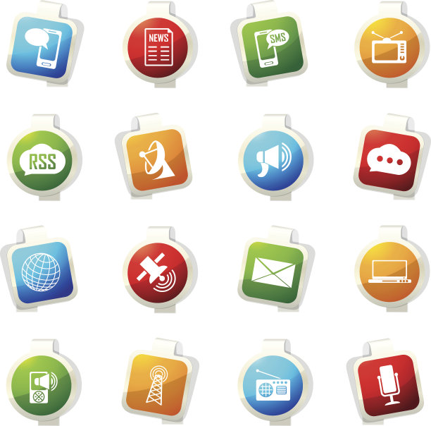 社交媒体图标图片下载