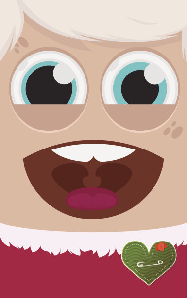 圣诞人物矢量插图图片下载