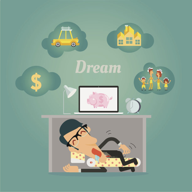 商人在桌子底下做梦图片下载