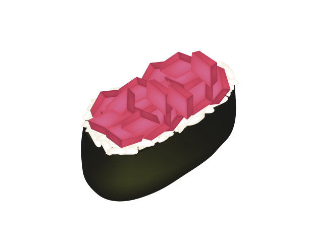 金枪鱼寿司或金枪鱼手握寿司图片下载