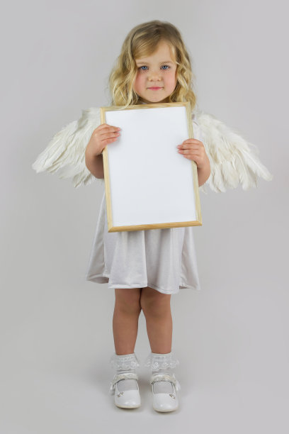 天使与白板图片下载