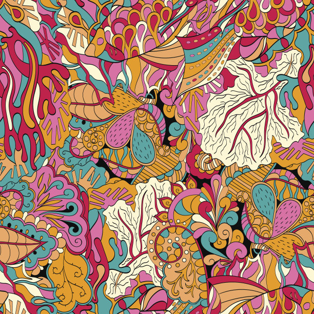 窗饰的点缀。民族曼海蒂曲线涂鸦设计。向量。图片下载