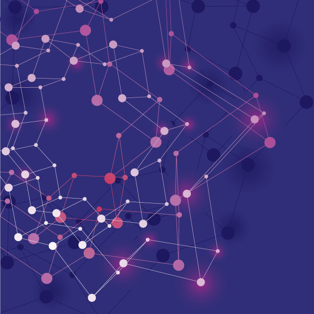 抽象网格矢量图，技术主题模板图片下载