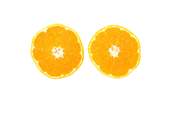 橘子或柑橘片图片下载