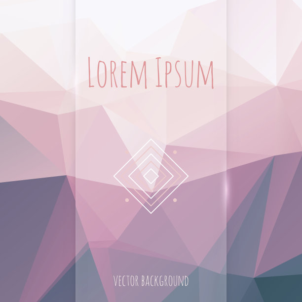 玻璃旗帜在多边形背景图片下载