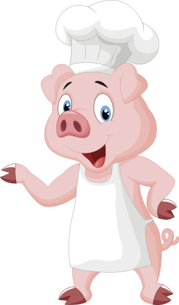猪厨卡通呈现图片下载