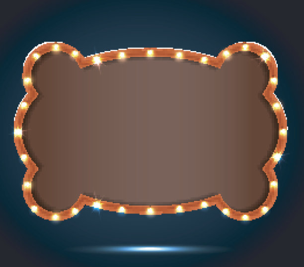 带蓝色背景文本空间的复古箭头图片下载