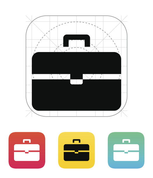 手提箱图标。图片下载