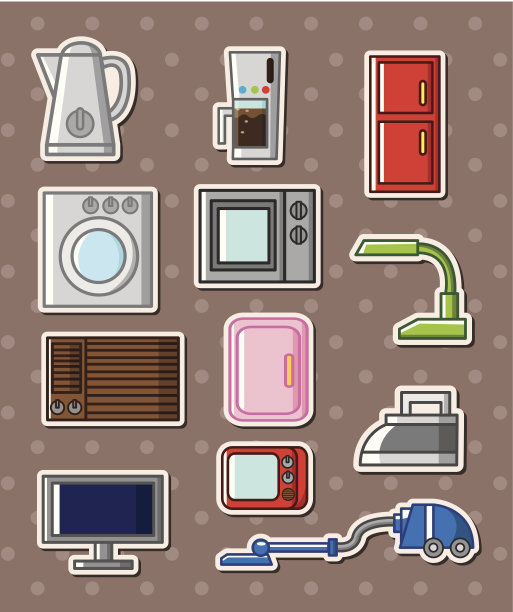 家用电器贴纸图片下载