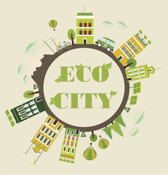 绿色城市卡图片下载